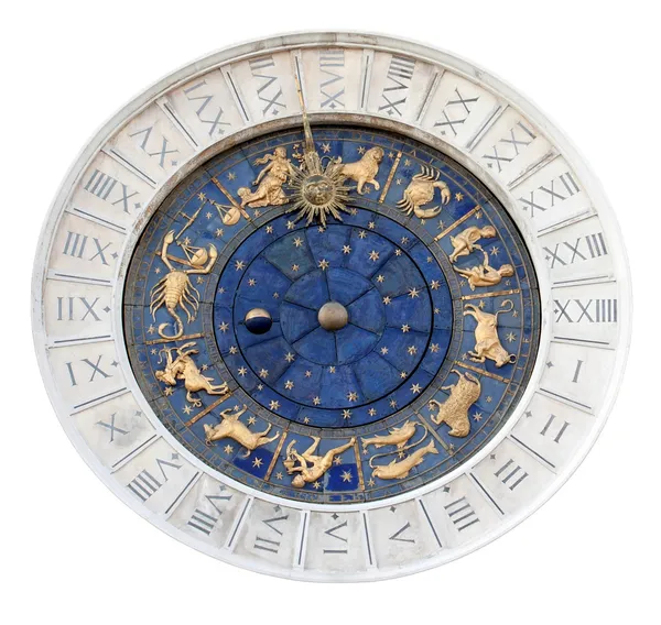 St Marks Astronomical Clock - Isolated — Stock Photo, Image