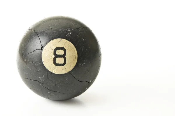 Bola de oito bem usada — Fotografia de Stock