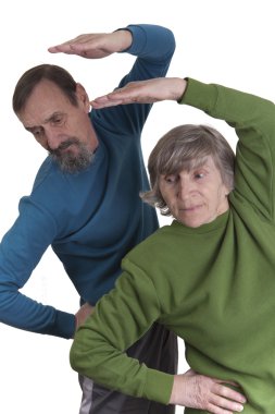 Active seniors clipart