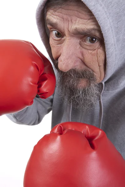 Homem de boxe aposentado — Fotografia de Stock