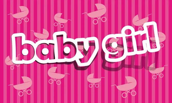 Baby girl — Stock Vector