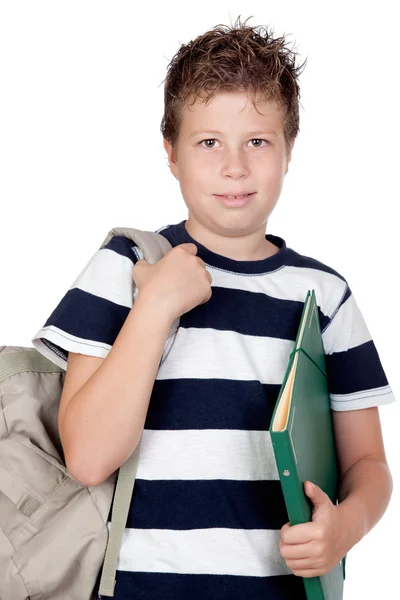 Zpátky do školy. krásné studentské boy — Stock fotografie
