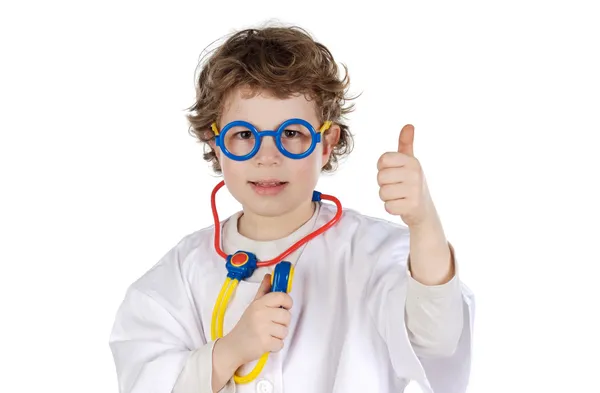 Entzückender zukünftiger Arzt — Stockfoto