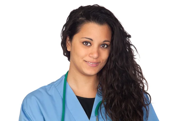 Attractive brunette doctor — Stock Photo, Image