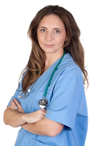 Krásný doktor žena — Stock fotografie