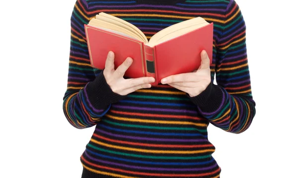 Attractive girl reading — Stock Photo, Image