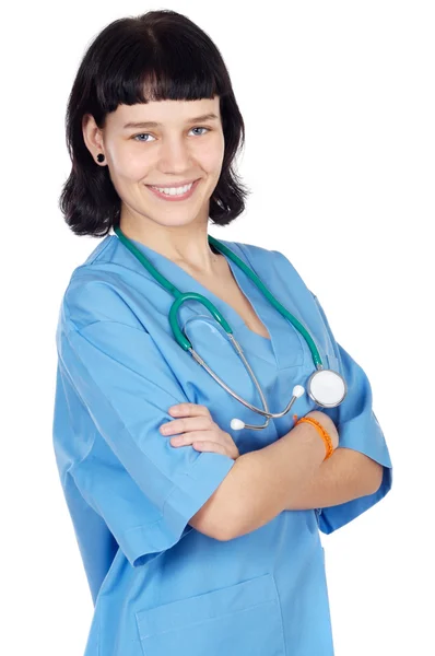 Médica atraente senhora — Fotografia de Stock