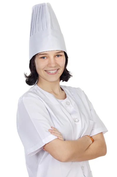 Attraktiva cook kvinna — Stockfoto
