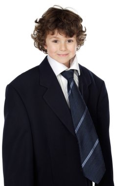 Boy in a suit clipart