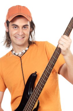 Elektro gitarlı çocuk