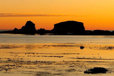 Nice picture of a sunset low tide Nice picture of a sunset low clipart