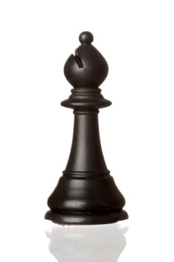 Black bishop chess clipart