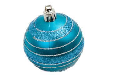 Blue ball of christmas clipart