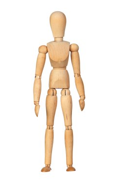 Jointed wooden mannequin clipart