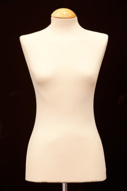 Bare-breasted mannequin clipart
