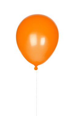 Orange balloon inflated clipart