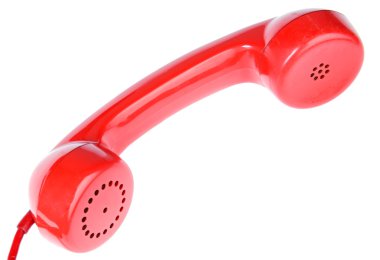 Red telephone clipart