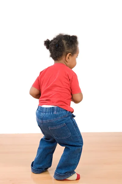 Adorable african baby dancing — Stock Photo, Image