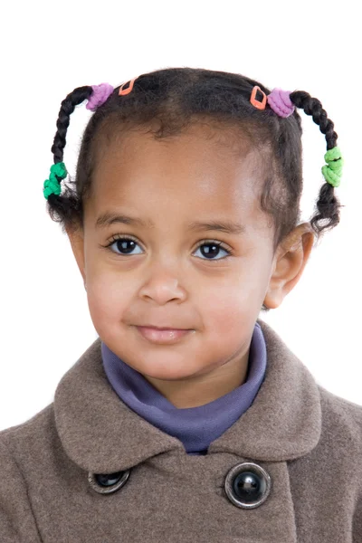Retrato de adorável bebê africano — Fotografia de Stock