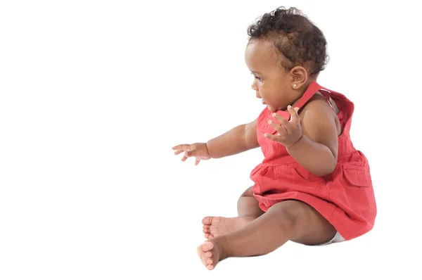 Adorável bebê rastejando — Fotografia de Stock