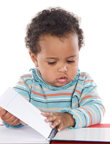 Bebê adorável estudar — Fotografia de Stock