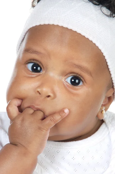 Małe dziecko z rosnących zębów — Zdjęcie stockowe