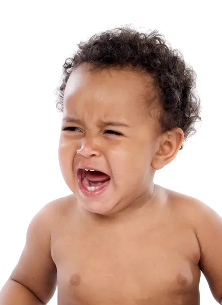 Bedårande baby gråter — Stockfoto