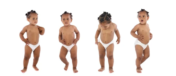 Secuencia fotográfica de un bebé hiperactivo —  Fotos de Stock