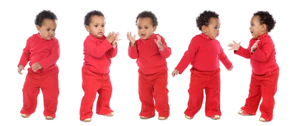 Photographic sequence of a hyperactive baby — Stock Photo, Image