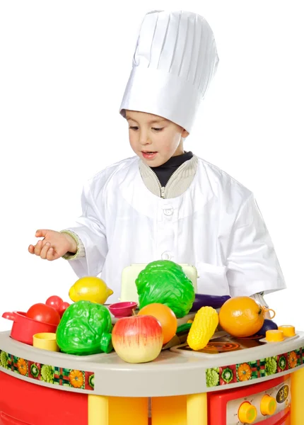 Adorable futuro cocinero — Foto de Stock