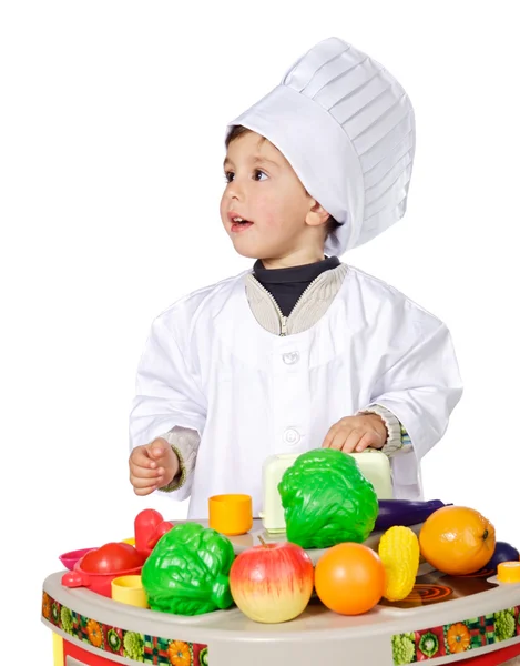 Adorable futuro cocinero — Foto de Stock