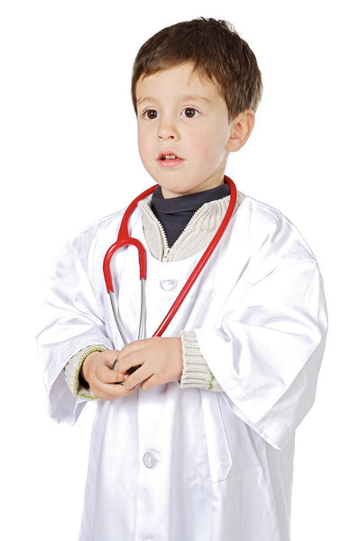 Adorable future doctor