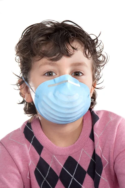 Niño infectado con gripe A —  Fotos de Stock