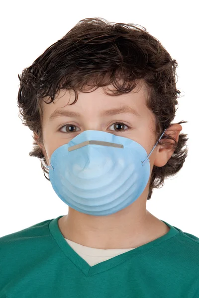 インフルエンザに感染した子供、 — ストック写真