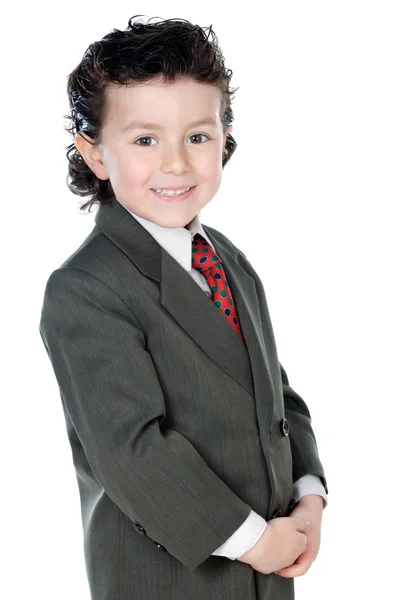 Dziecko z eleganckie ubrania — Zdjęcie stockowe