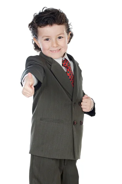Boy with thumb up — Stock Photo, Image