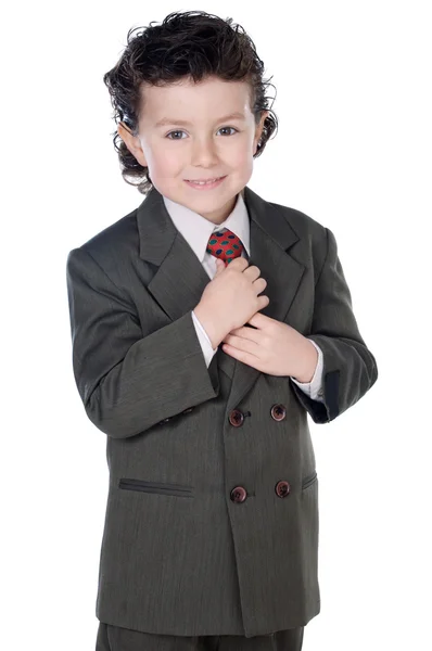 Entzückendes Kind mit eleganter Kleidung — Stockfoto