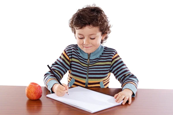 Adorable child studying — Stock Photo, Image