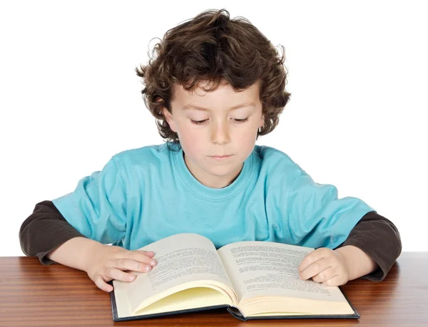 Adorable boy studying — Stock Photo, Image