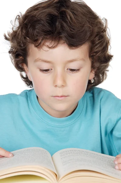 Menino adorável estudar — Fotografia de Stock