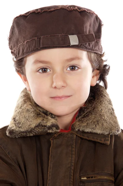 Kind whit hoed — Stockfoto