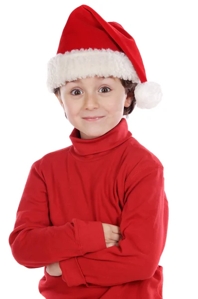 Adorabile ragazzo a Natale — Foto Stock