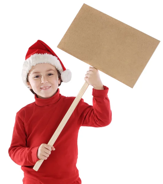 Bedårande pojke i jul — Stockfoto