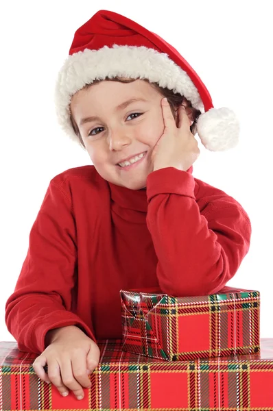 クリスマスの愛らしい少年 — ストック写真