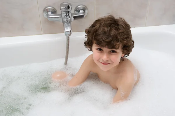 お風呂で子 — ストック写真