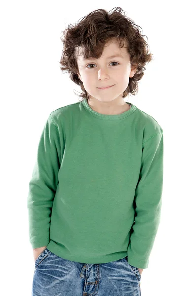 Porträtt av en stilig pojke — Stockfoto