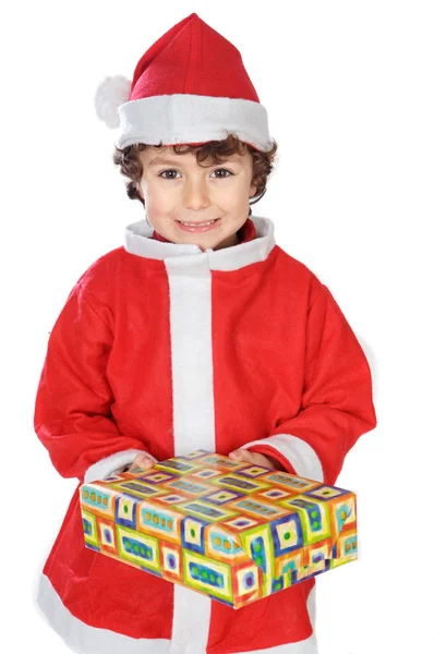 圣诞的可爱男孩 — 图库照片