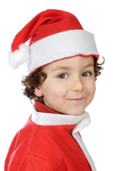 Чарівний хлопчик на Різдво — стокове фото