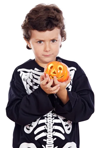 Мальчик в Хэллоуин — стоковое фото