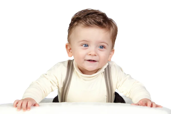 Vackra blonda barn med blå ögon — Stockfoto